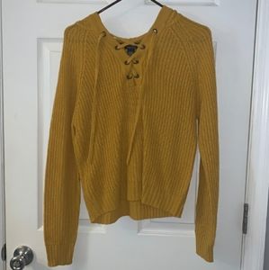 Rue21 Hooded Lace-up Sweater